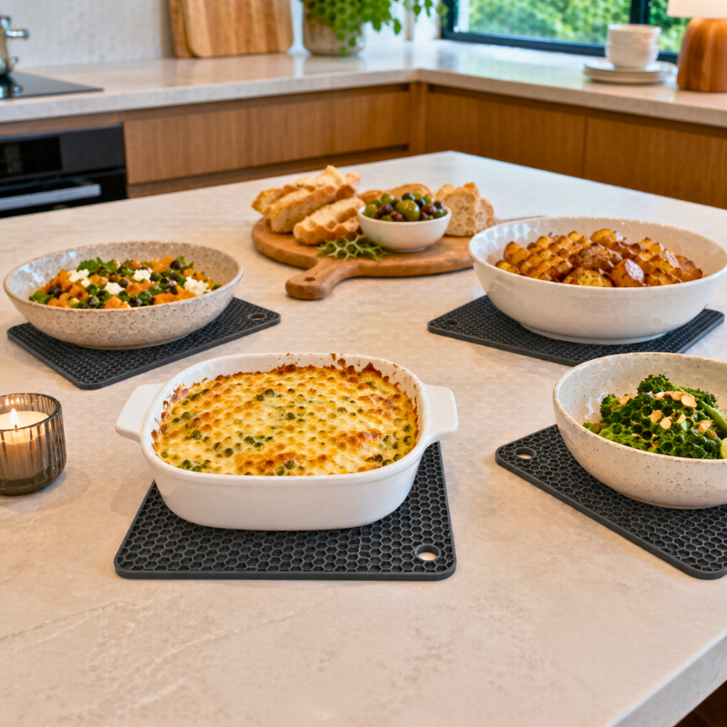 ServeReady™ HeatGuard Silicone Trivets - view 6